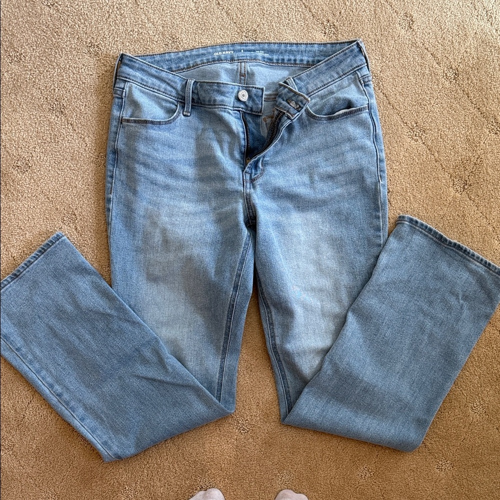 Old Navy Light Blue Straight Leg Jeans